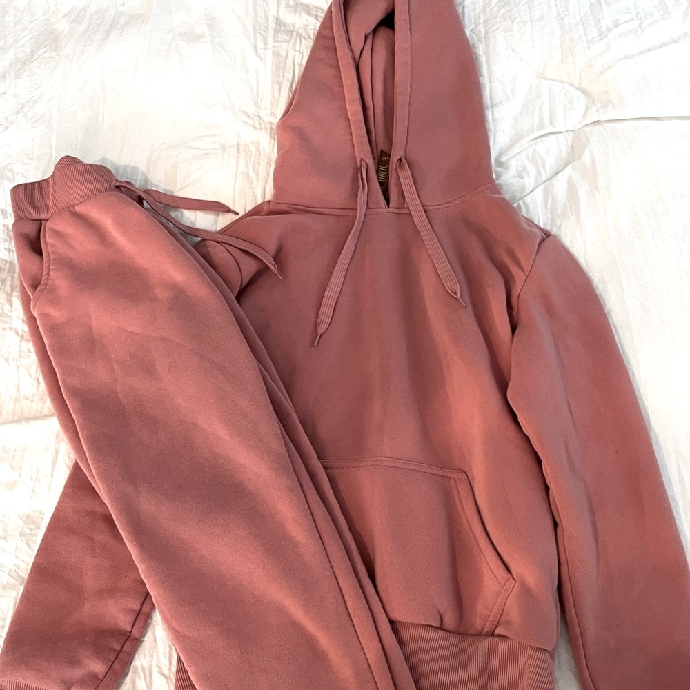 True Rock Mauve / Pink Sweatshirt Sweatsuit Set Size Medium